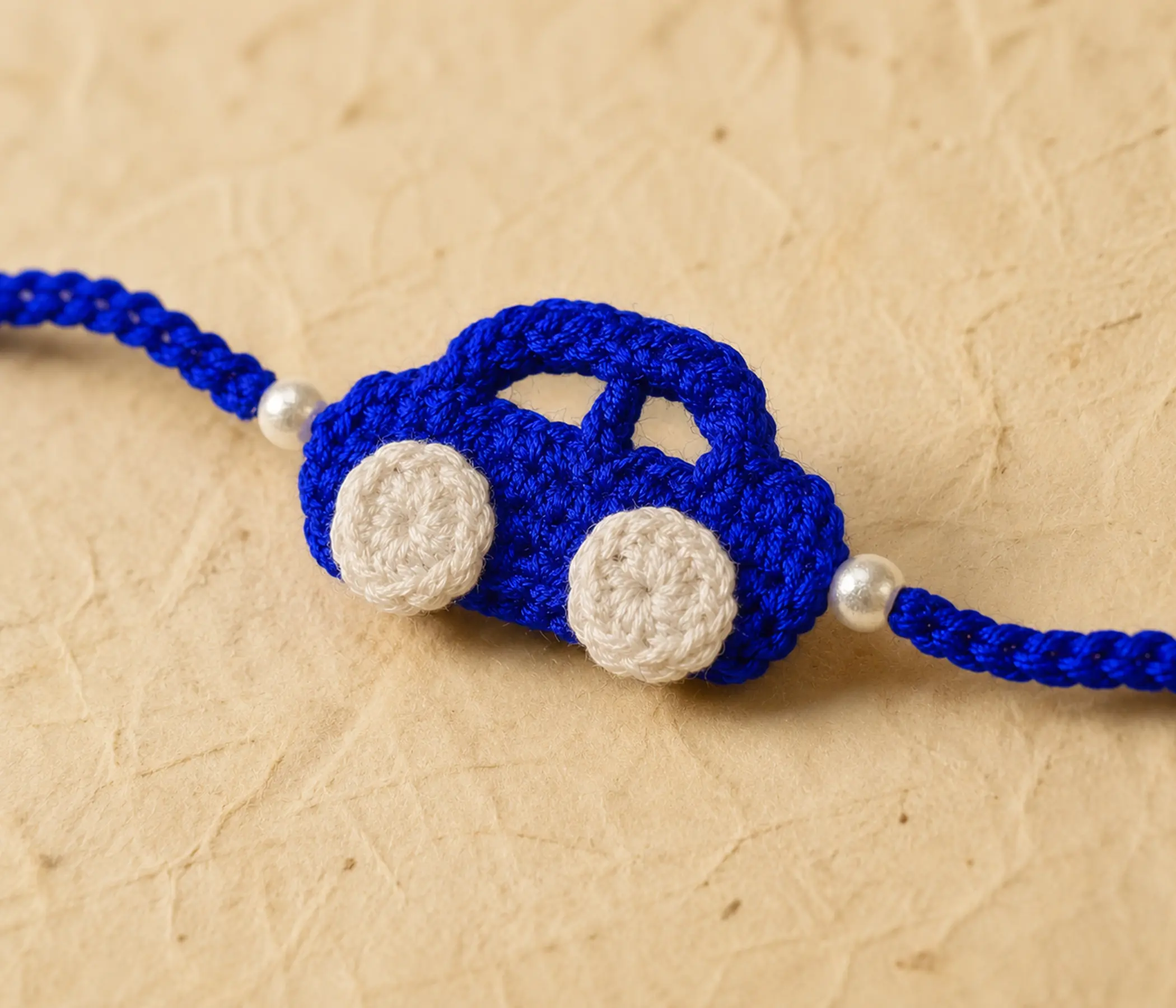 Cute Toy Car Homemade Rakhadi for Raksha Bandhan
